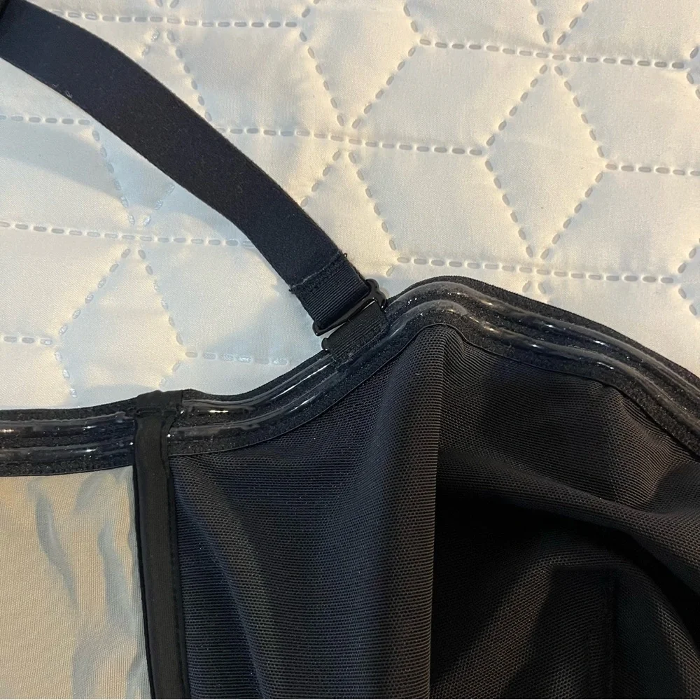 CUUP The Balconette Mesh Sheer Bra Black Size 40E - Picture 8 of 15